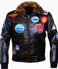 top gun leather jacket