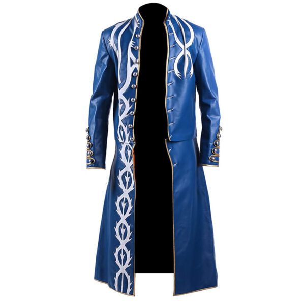Video Game Devil May Cry 3 Long Blue Vergil Coat | 50% Off