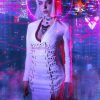 Cyberpunk 2077 Night City Neon Girl Coat